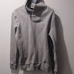 Tommy Hilfiger Gray Zip-Up Men's Sweater
